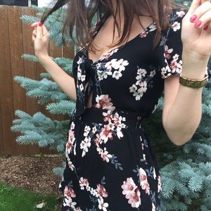 American eagle floral romper